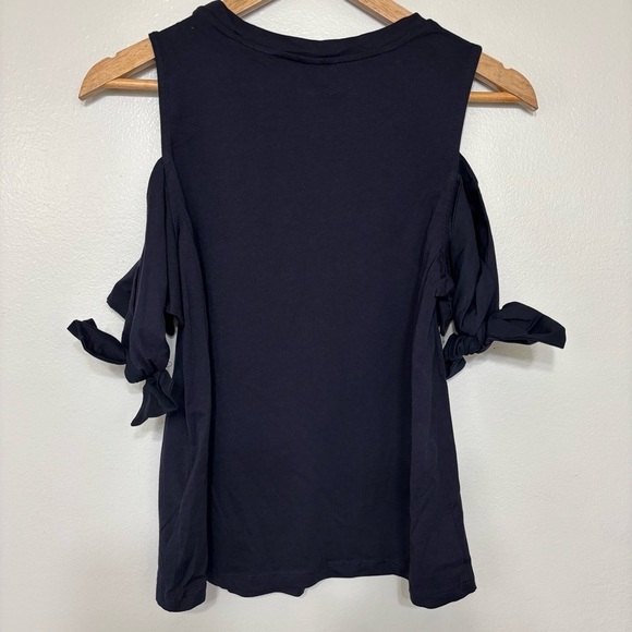 H&M Navy Cold Shoulder Top NEW Size S - Picture 5 of 5